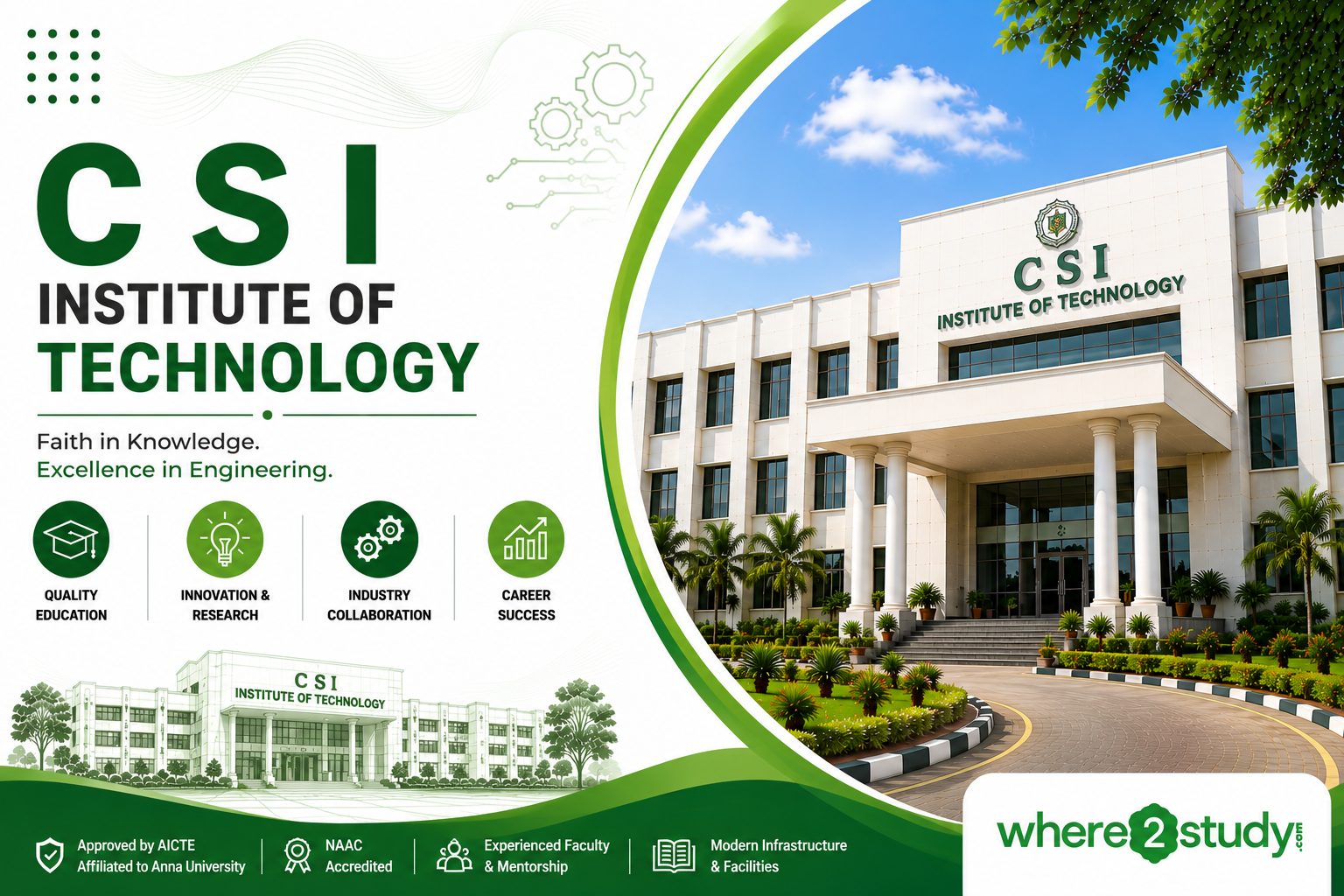 Discover Excellence at C S I Institute of Technology, Kanyakumari – Premier Christian Minority Engineering College