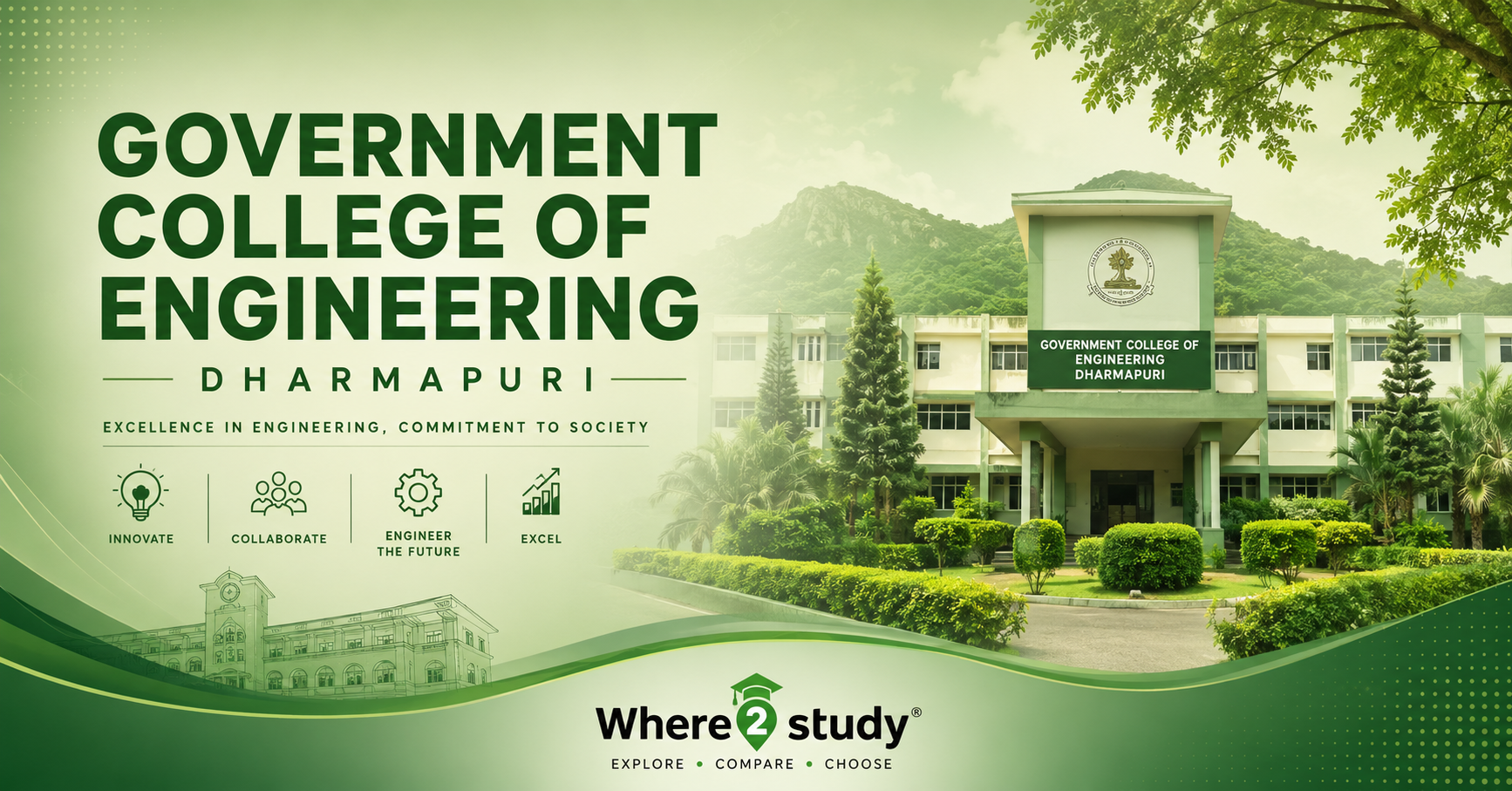 Top 10 GCE Dharmapuri Departments 2026: TNEA Cutoffs & Placements