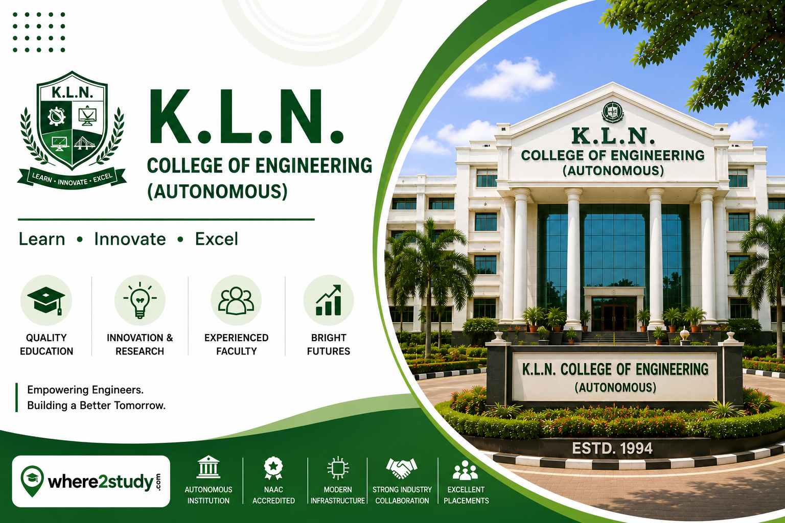 K.L.N. College of Engineering (Autonomous): Plan Your Engineering Journey for Long-Term Success