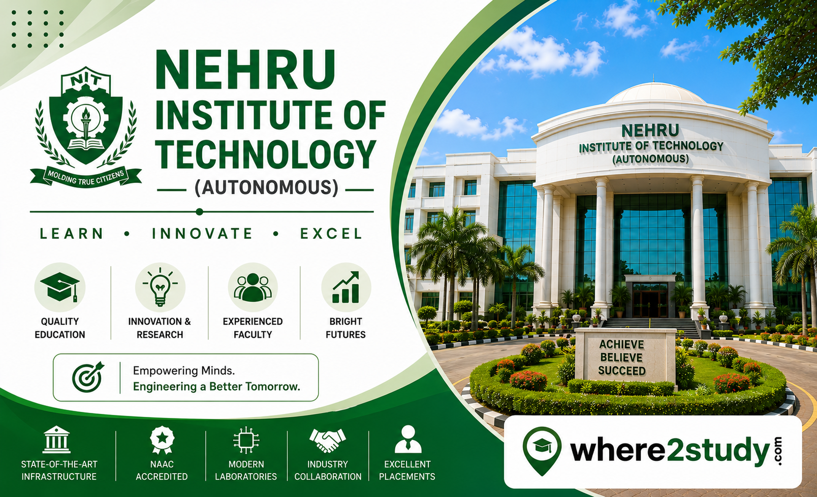 Excel at Nehru Institute of Technology (Autonomous), Coimbatore – Pinnacle of Tamil Nadu Engineering Achievement