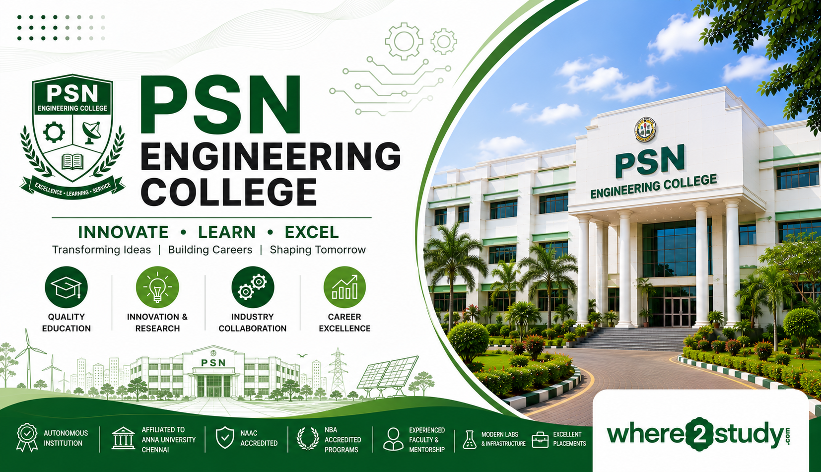 Excellence at PSN Engineering College, Tirunelveli – Autonomous Tamil Nadu Engineering Leader