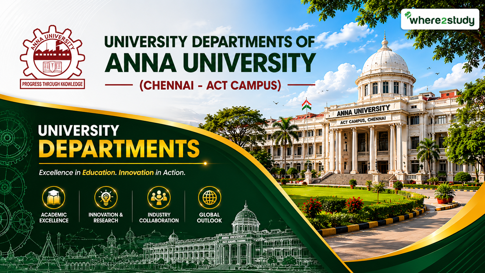 University Departments of Anna University (Chennai – ACT Campus), Chennai